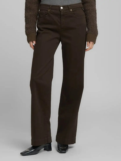 MELJA  RELAXED FIT JEANS WARM COFFEE