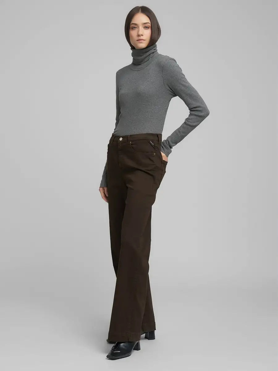 MELJA  RELAXED FIT JEANS WARM COFFEE