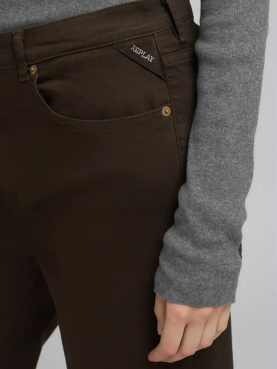 MELJA  RELAXED FIT JEANS WARM COFFEE