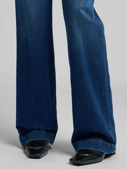 MELJA RELAXED-FIT JEANS DARK BLUE