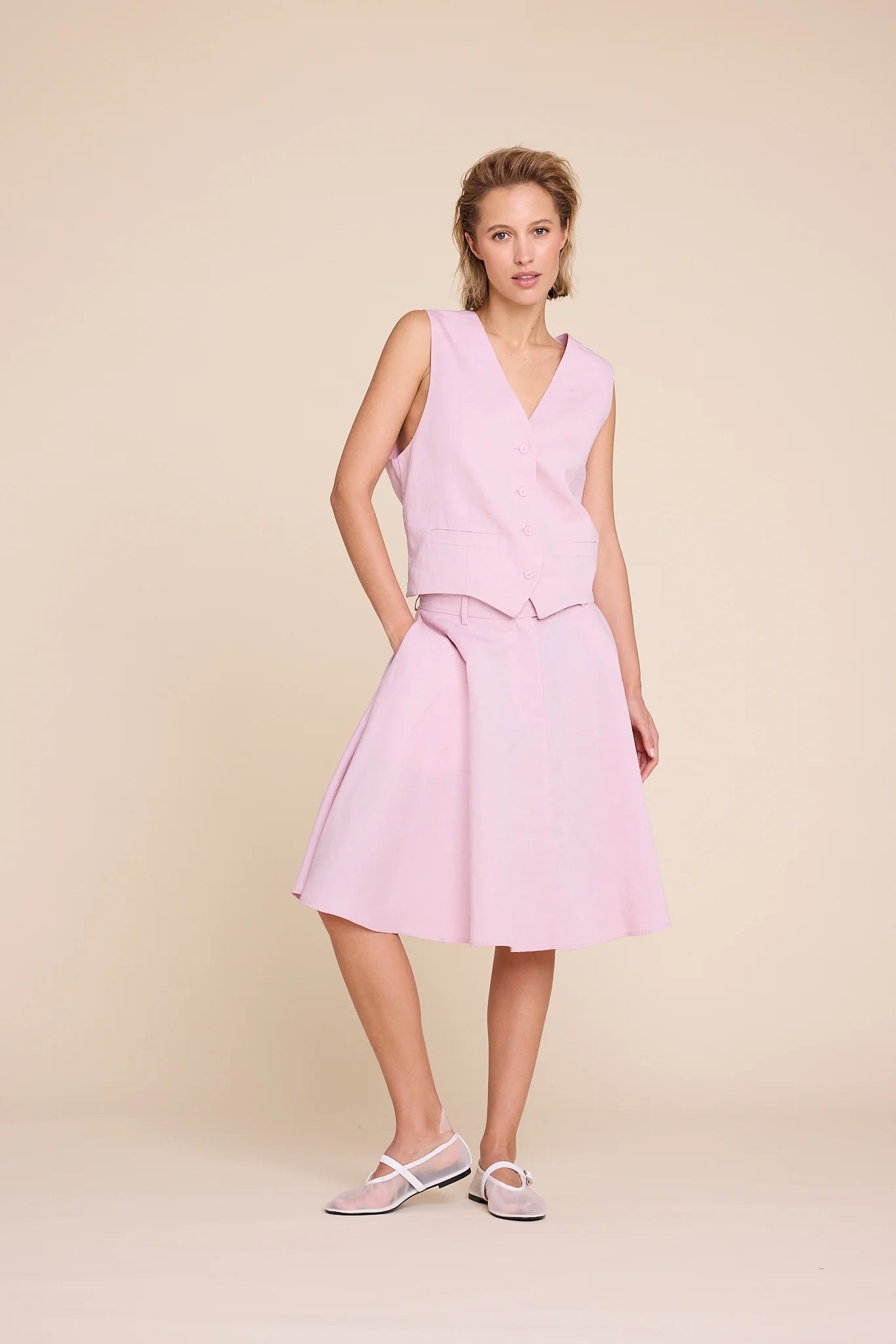 WEST LINEN PINK