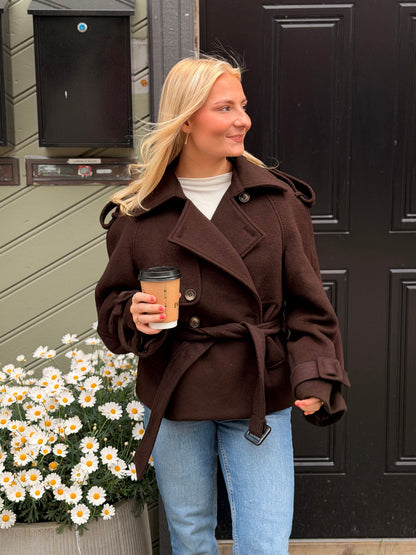 PRE-SALE! CAIA WOOL JACKET BRUN