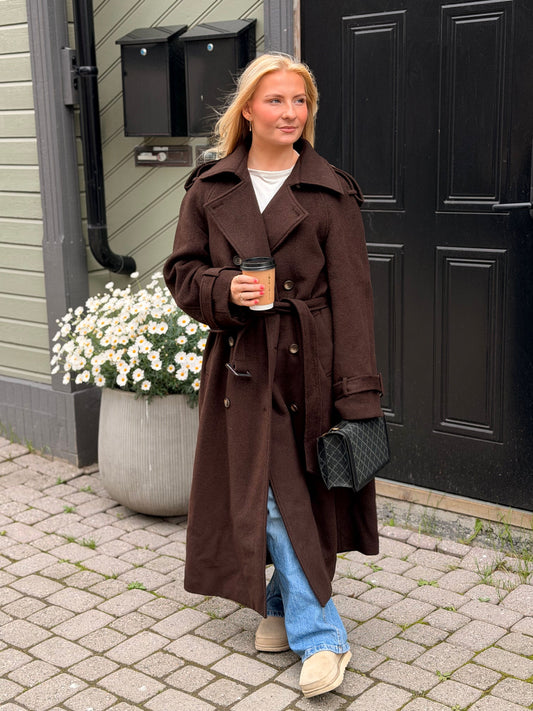 PRE-SALE! CAIA WOOL COAT BRUN