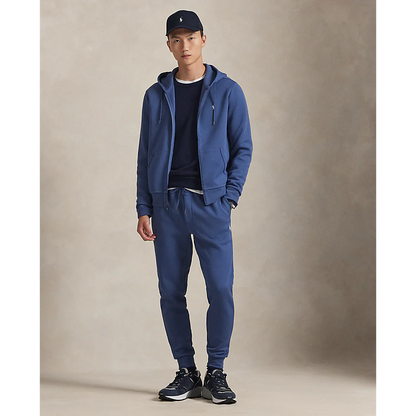 DOUBLE-KNIT JOGGING BOTTOMS NAVY BLUE