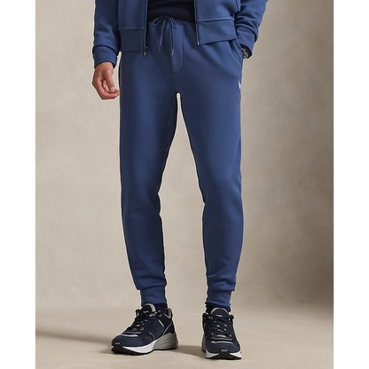 DOUBLE-KNIT JOGGING BOTTOMS NAVY BLUE