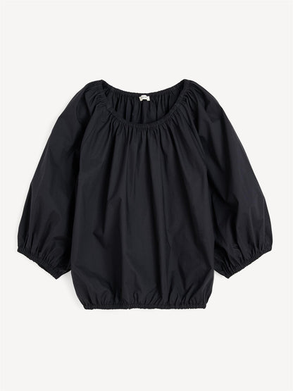 LELOW COTTON BLOUSE BLACK