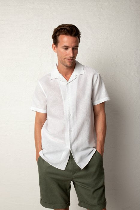 BEACH SHIRT SOLID MARSHMALLOW