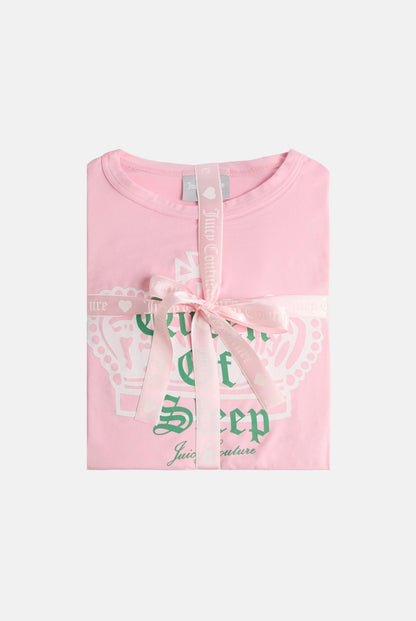QUEEN OF SLEEP LS PYJAMA SET ROSA