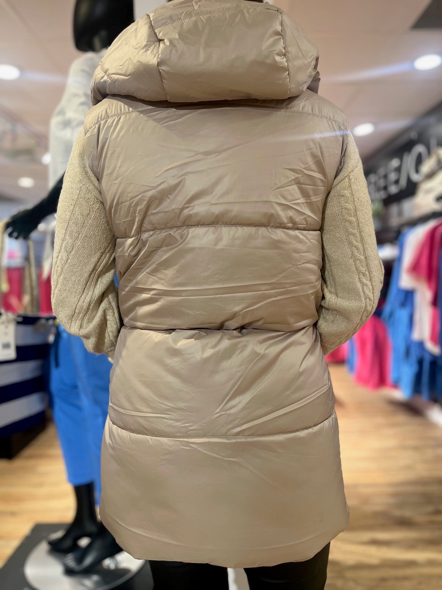 DEMY PADDED WAISTCOAT BEIGE