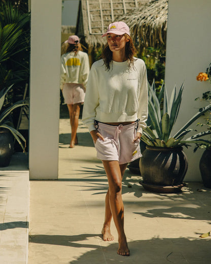 DONNA SWEAT SHORTS PALE PINK