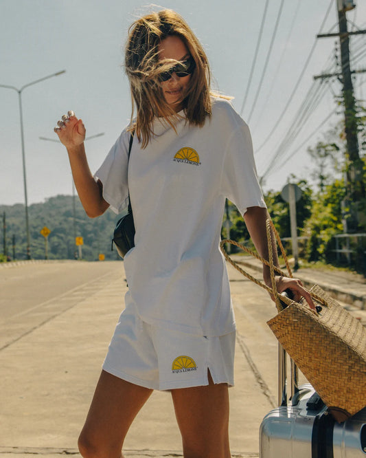 DONNA SWEAT SHORTS WHITE