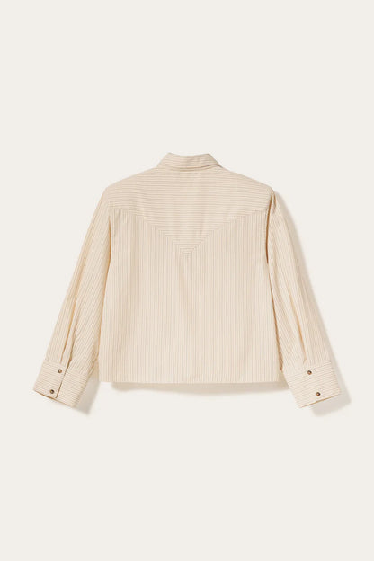 MYRA SHIRT DONNIE CREAM STRIPE