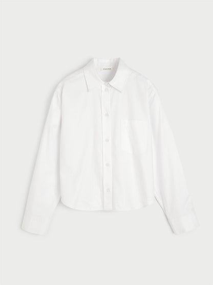 AUDREY CROPPED WHITE HERRINGBO
