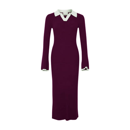 LIVVY KNIT DRESS WINE SUGAR