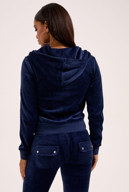 ROBERTSON HOODIE  DARK BLUE MARL
