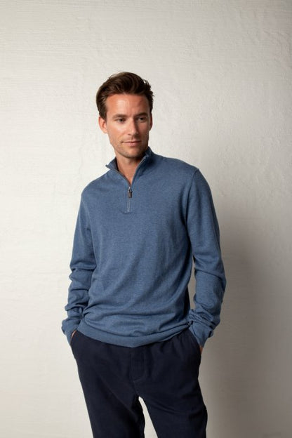 GARDA ZIP NECK CORONET BLUE
