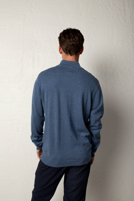 GARDA ZIP NECK CORONET BLUE