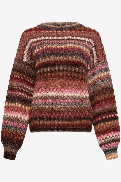 GIO KNIT SWEATER RUST MIX