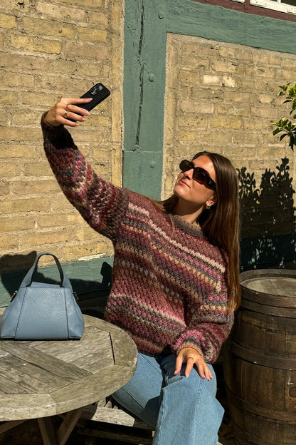 GIO KNIT SWEATER RUST MIX