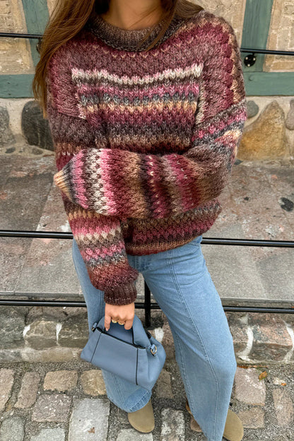 GIO KNIT SWEATER RUST MIX