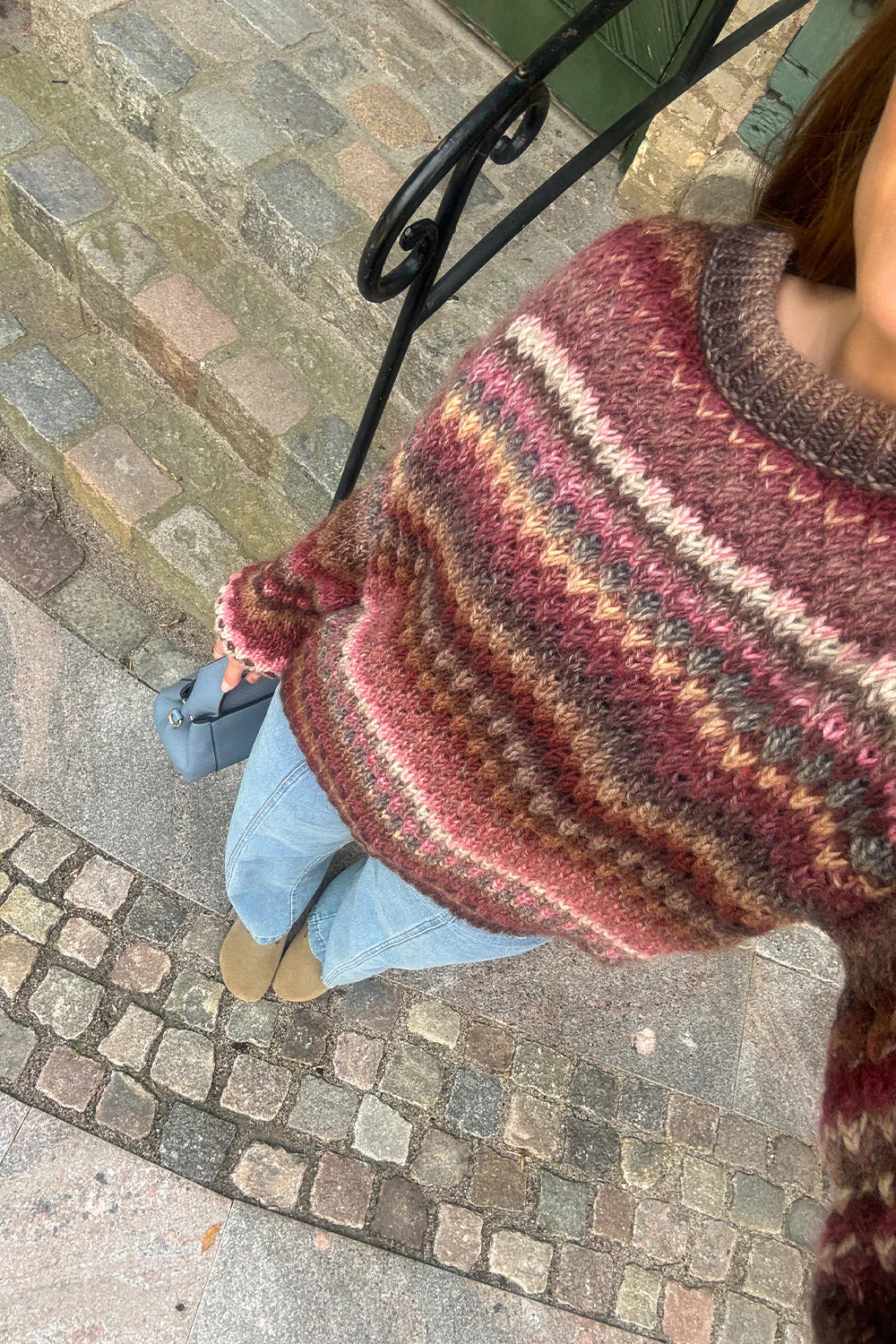 GIO KNIT SWEATER RUST MIX