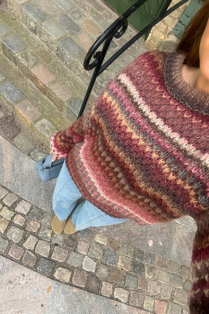 GIO KNIT SWEATER RUST MIX