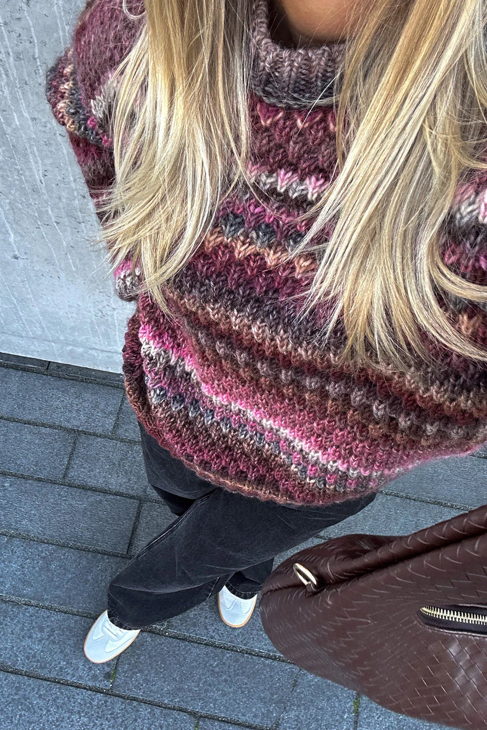 GIO KNIT SWEATER RUST MIX