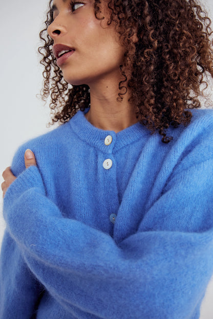 KAE KNIT CARDIGAN DOVE BLUE