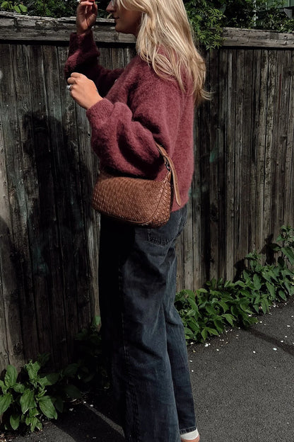 KAE KNIT CARDIGAN RUST