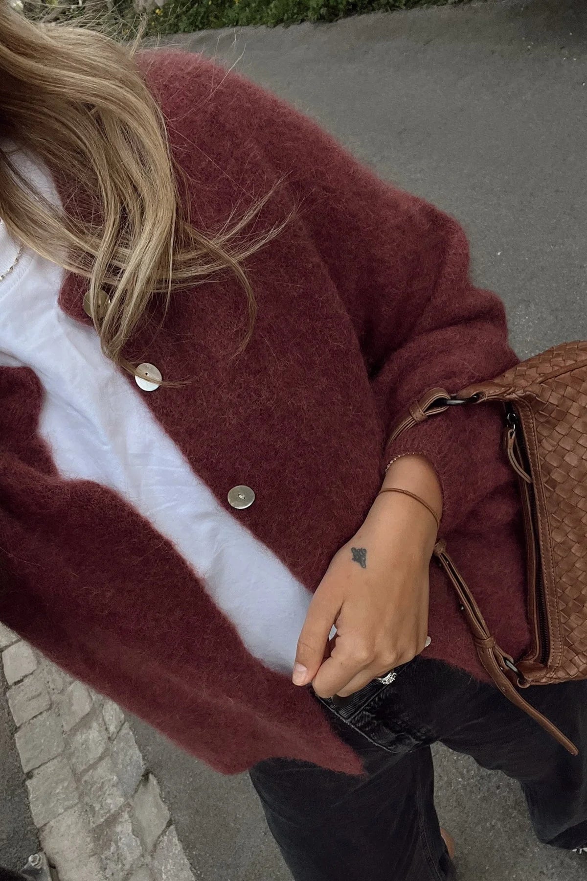 KAE KNIT CARDIGAN RUST