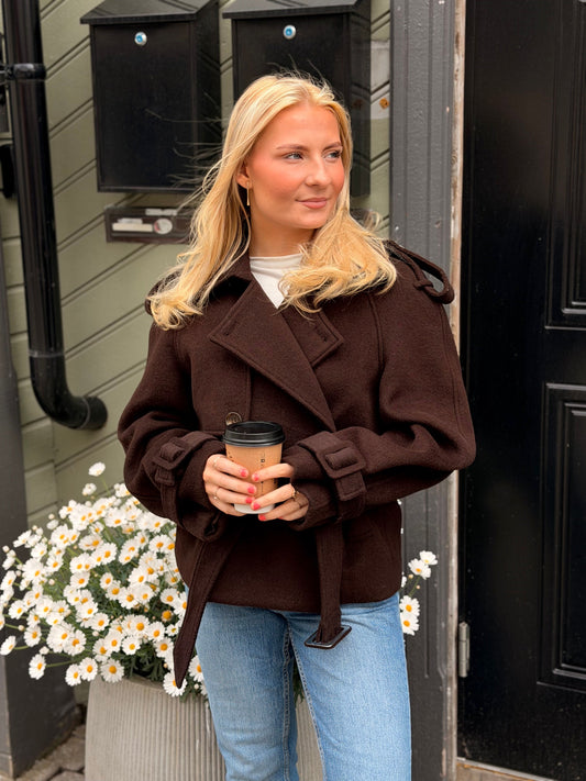 PRE-SALE! CAIA WOOL JACKET BRUN