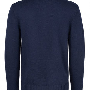 LEONARDO ZIP NECK BLÅ
