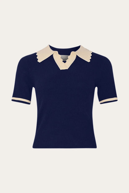 LILO POLO KNIT NAVY SUGAR COMBO