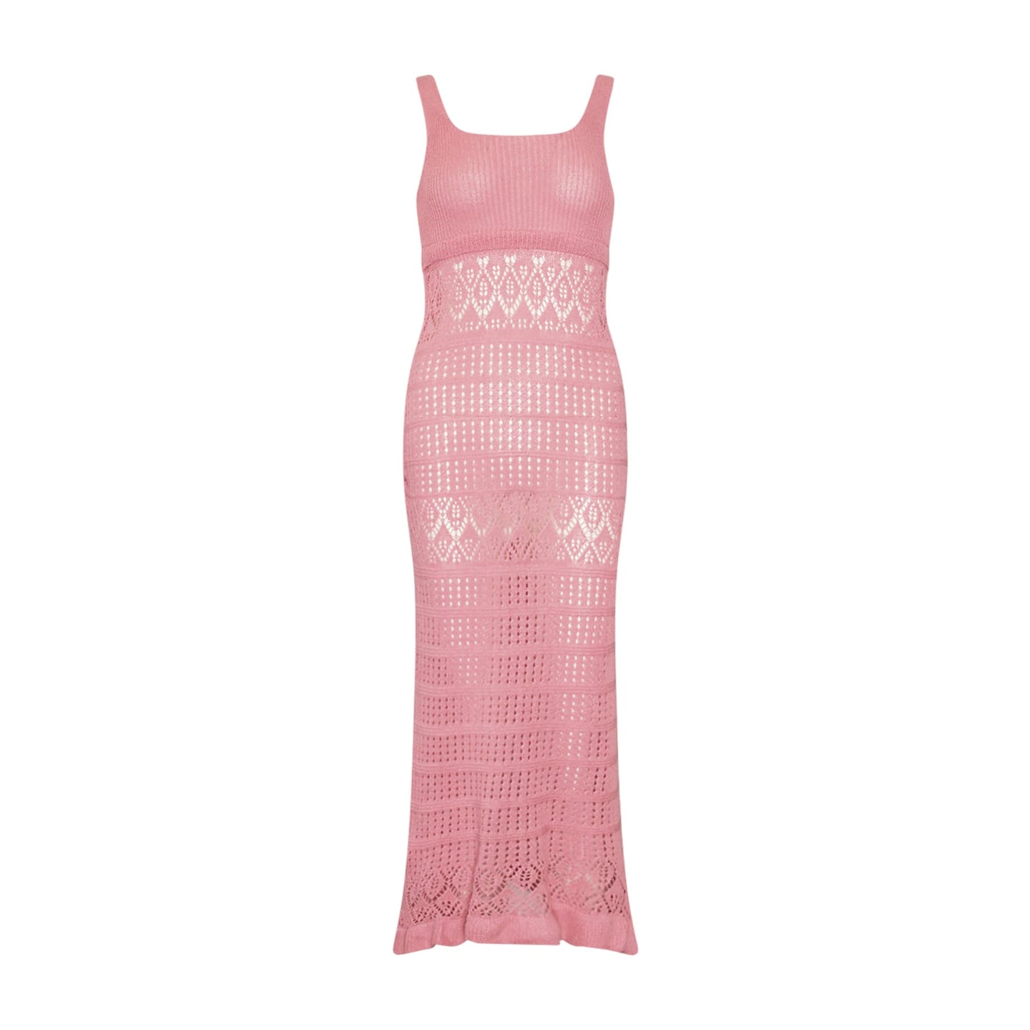 LACEY KNIT DRESS PINK