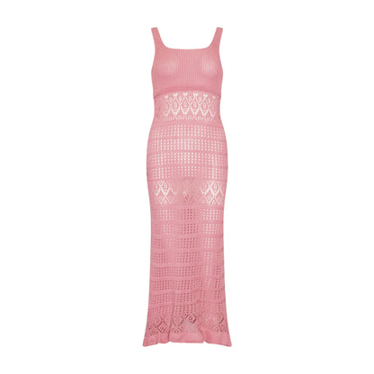 LACEY KNIT DRESS PINK