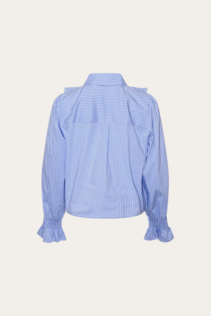 LUCINA BLOUSE BLUE WHITE STRIPE