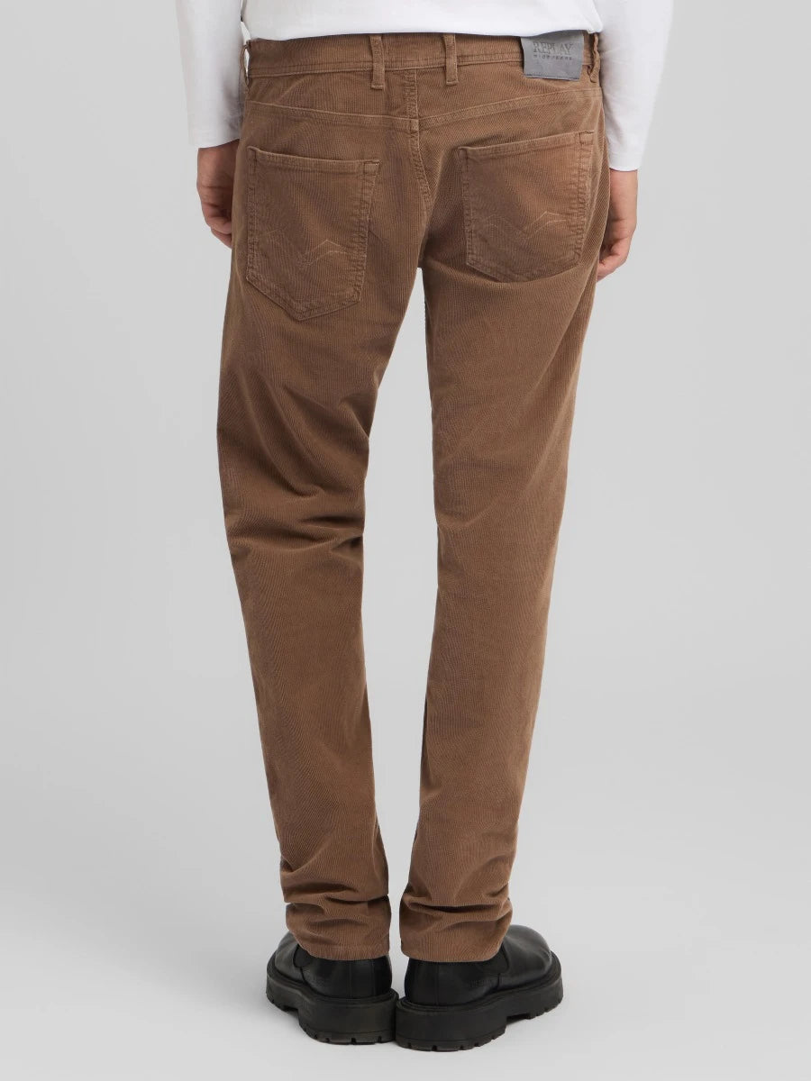 GROVER STRAIGHT-FIT CORDUROY TROUSERS BISCUIT
