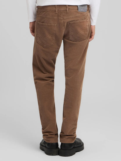 GROVER STRAIGHT-FIT CORDUROY TROUSERS BISCUIT