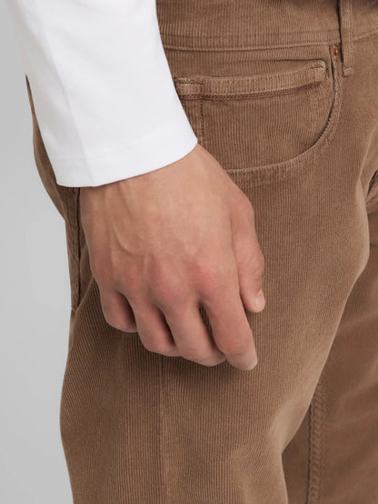GROVER STRAIGHT-FIT CORDUROY TROUSERS BISCUIT