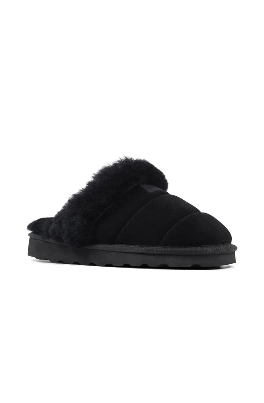 MIRA SLIPPERS SHEARLING BLACK