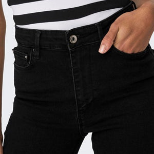 ICONIC HIGHWAIST SHAPE UP JEANS SORT
