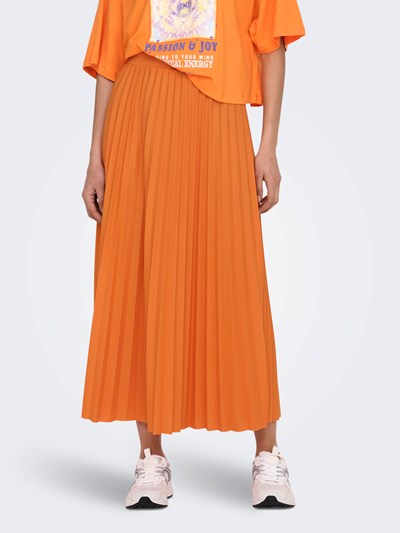 MELISA PLISSESKJØRT ORANGE