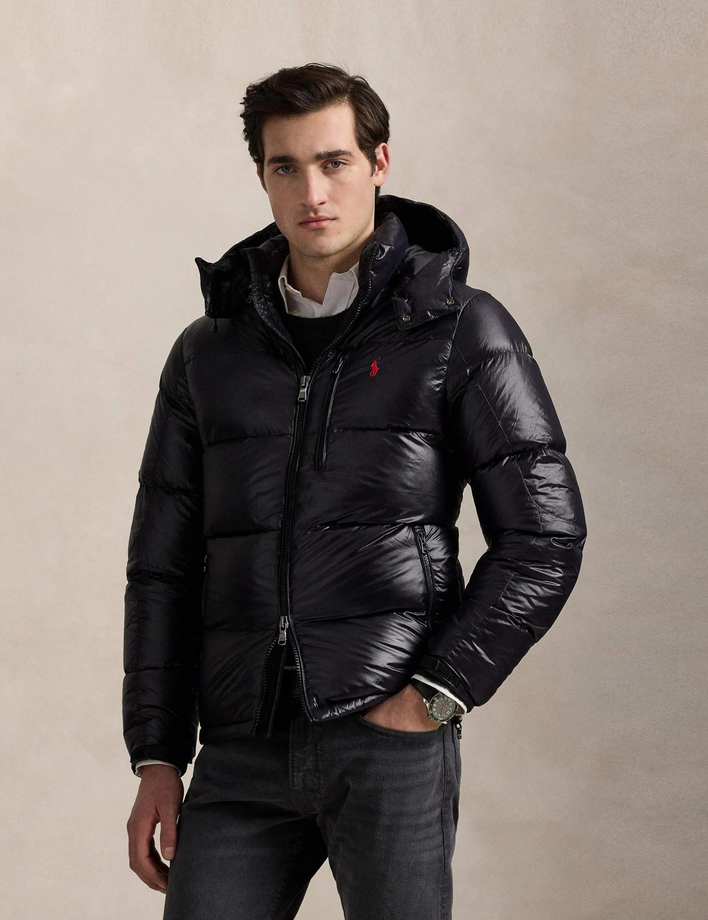 GORHAM DOWN JACKET SHINY BLACK