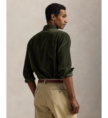 CUSTOM FIT PERFORMANCE TWILL SHIRT ESTATE OLIVE