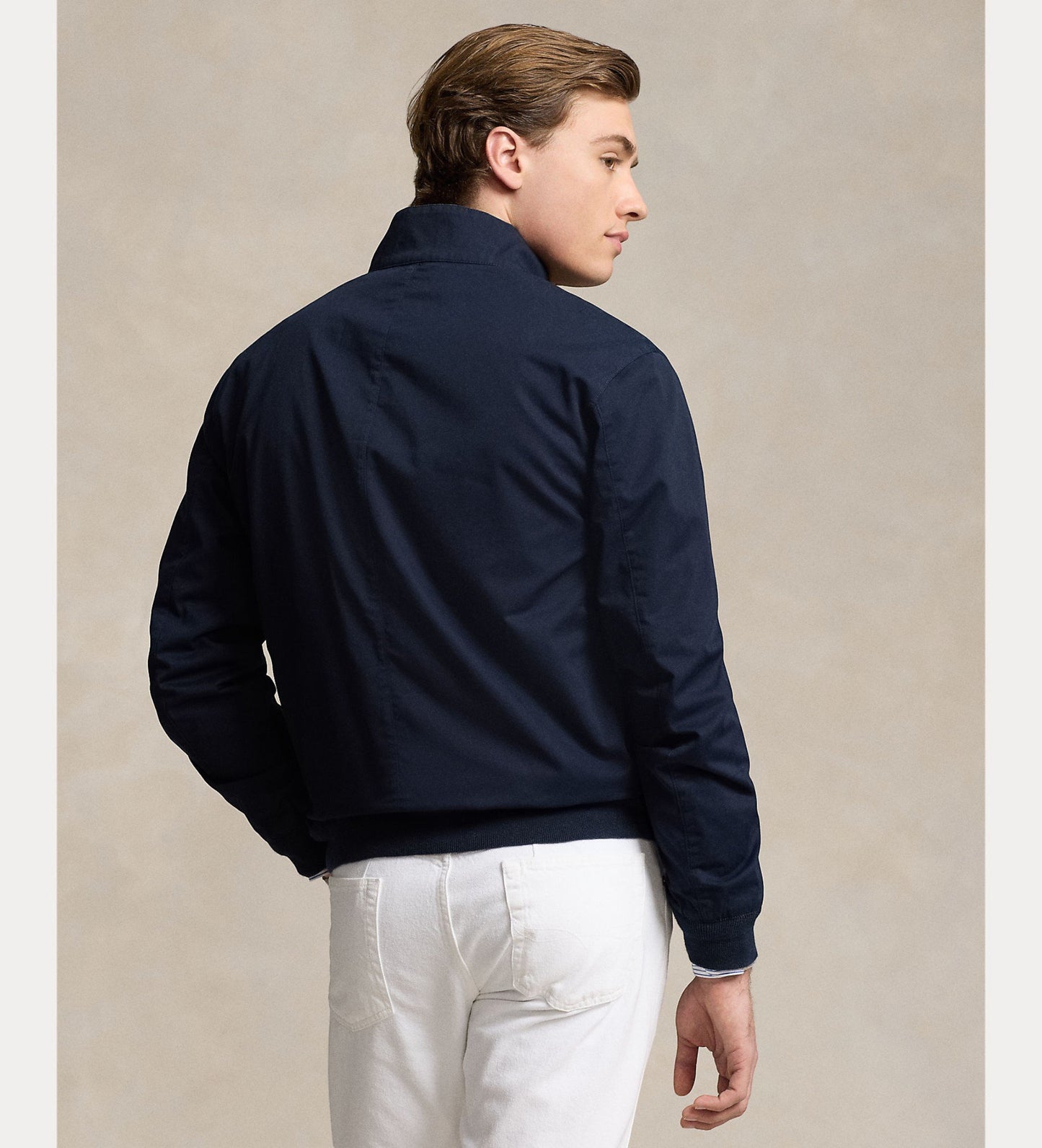 BEDFORD TWILL BOMBER JACKET NAVY