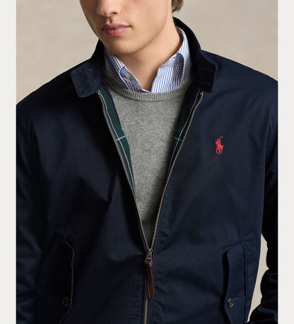 BEDFORD TWILL BOMBER JACKET NAVY