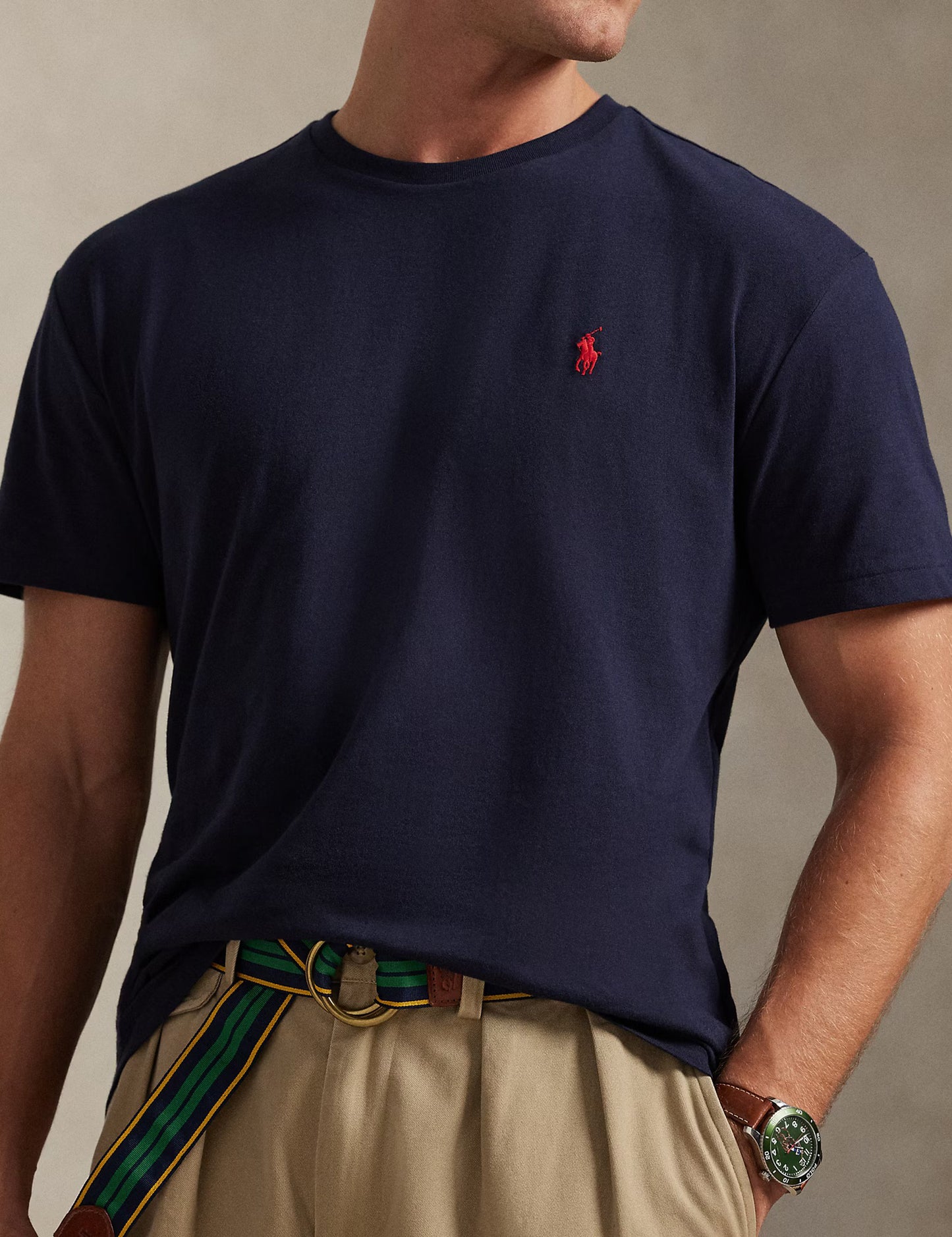 CLASSIC FIT JERSEY CREWNECK T-SHIRT INK