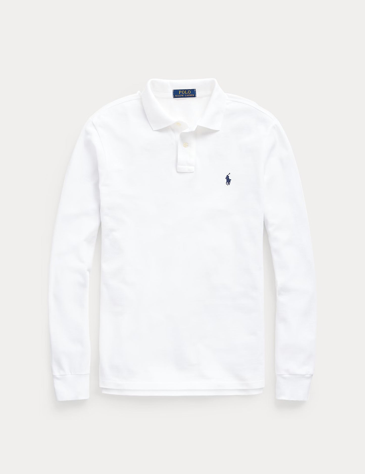 CUSTOM SLIM FIT MESH POLO SHIRT WHITE