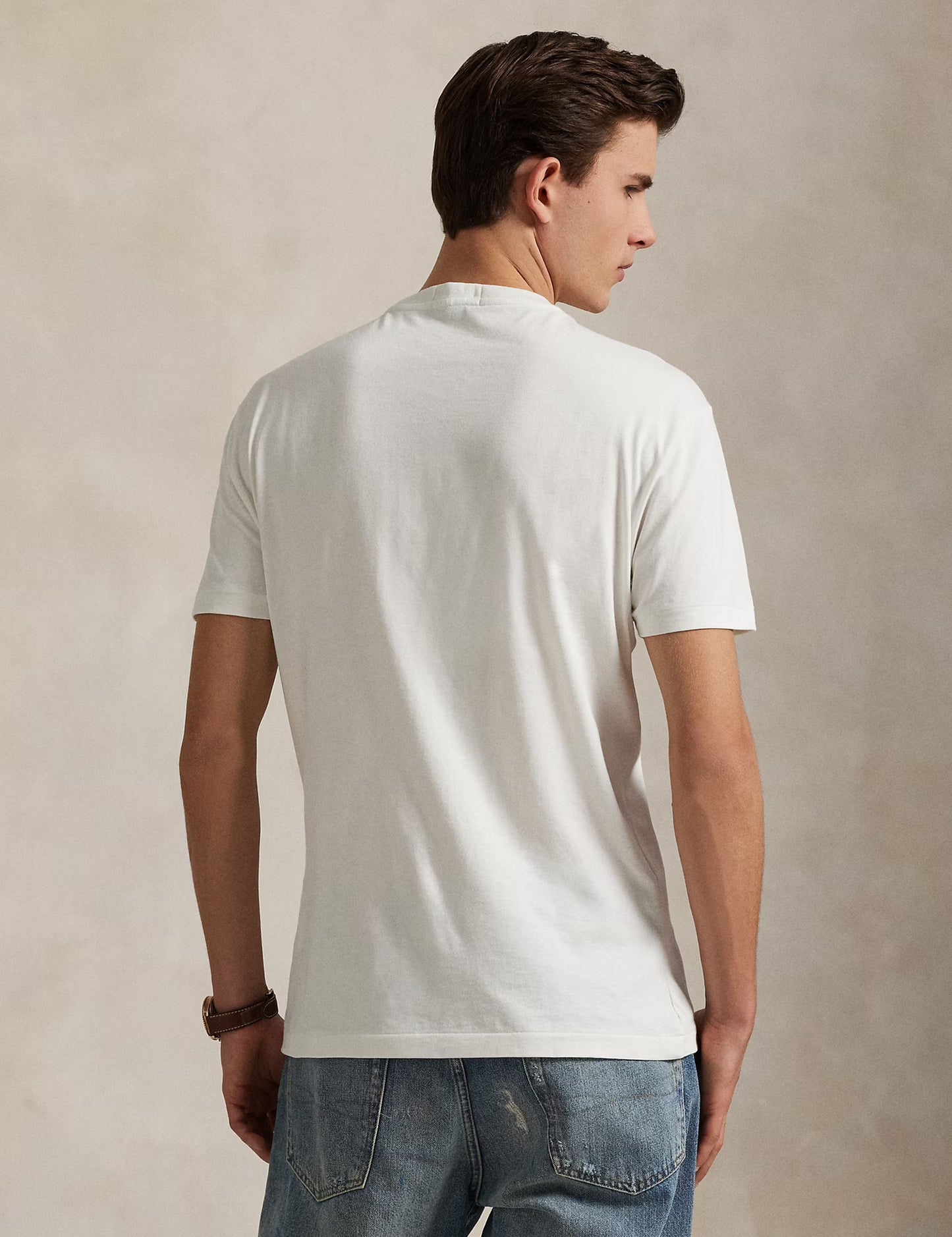 POLO BEAR JERSEY T-SHIRT DECKWASH WHITE