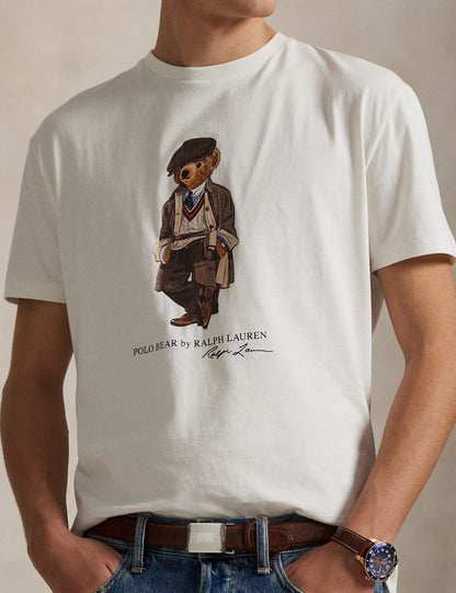 POLO BEAR JERSEY T-SHIRT DECKWASH WHITE